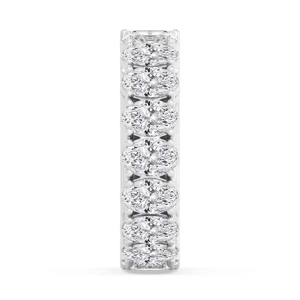 Lab Grown Diamond WEDDING BANDS 7.65 ctw R60841EMOV-7.68CT