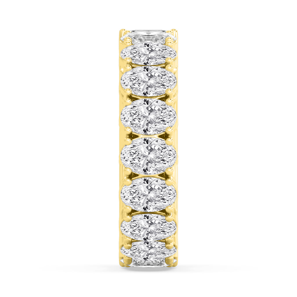 Lab Grown Diamond WEDDING BANDS 7.65 ctw R60841EMOV-7.68CT