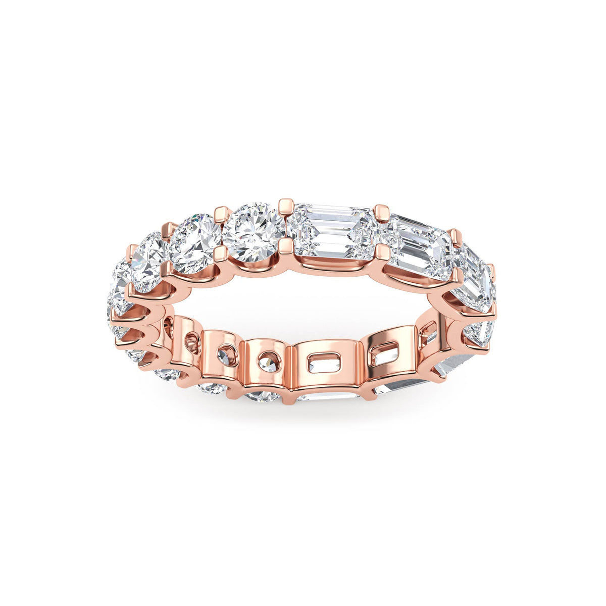 Lab Grown Diamond Wedding Rings 2.42 ctw R61035-3.63CTB