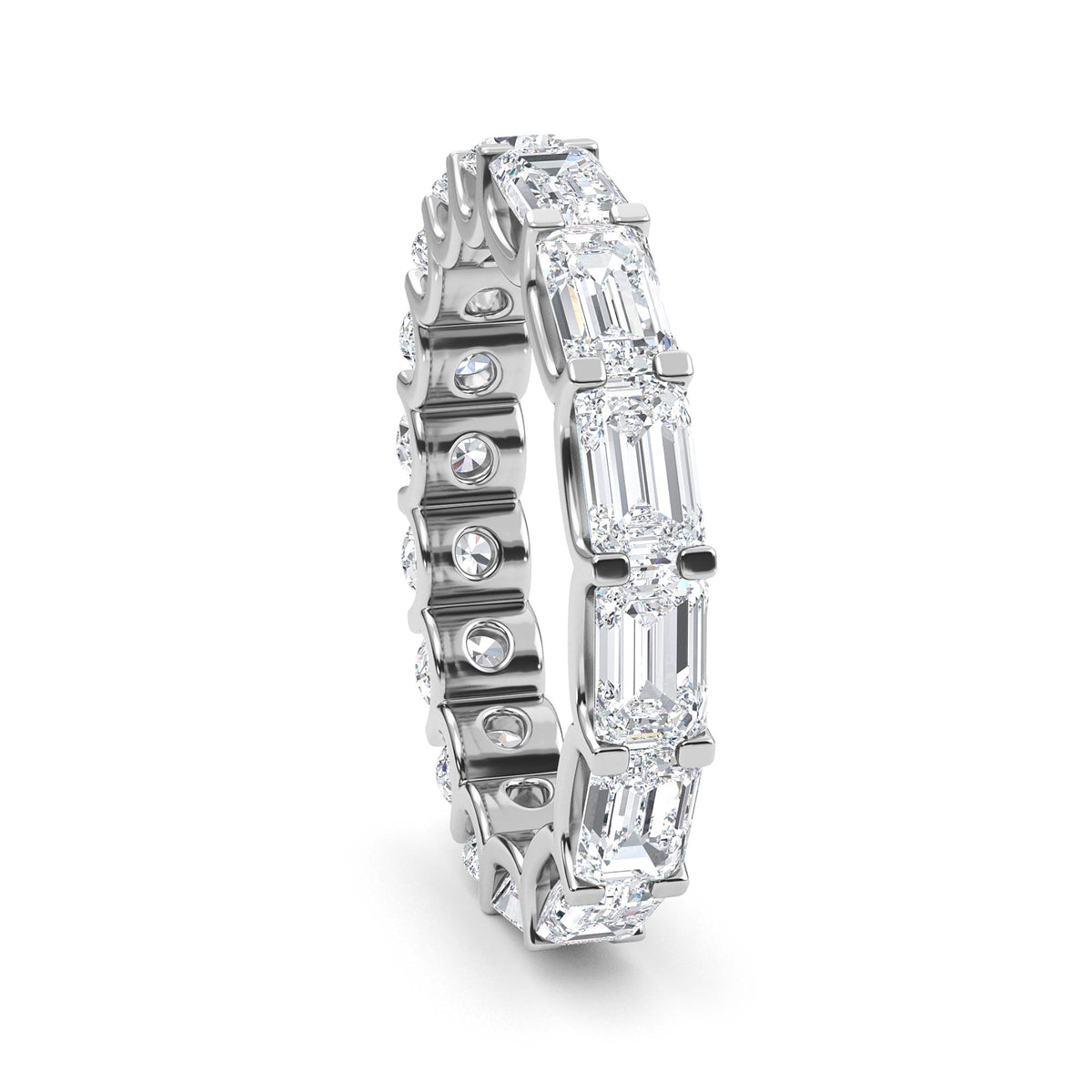Lab Grown Diamond Wedding Rings 2.76 ctw R61035-2.75CTB