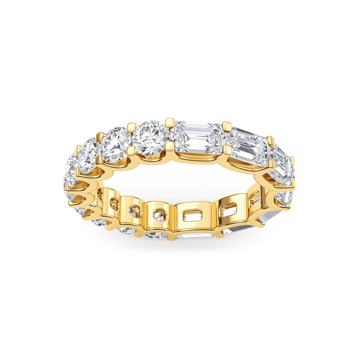 Lab Grown Diamond Wedding Rings 2.42 ctw R61035-3.63CTB
