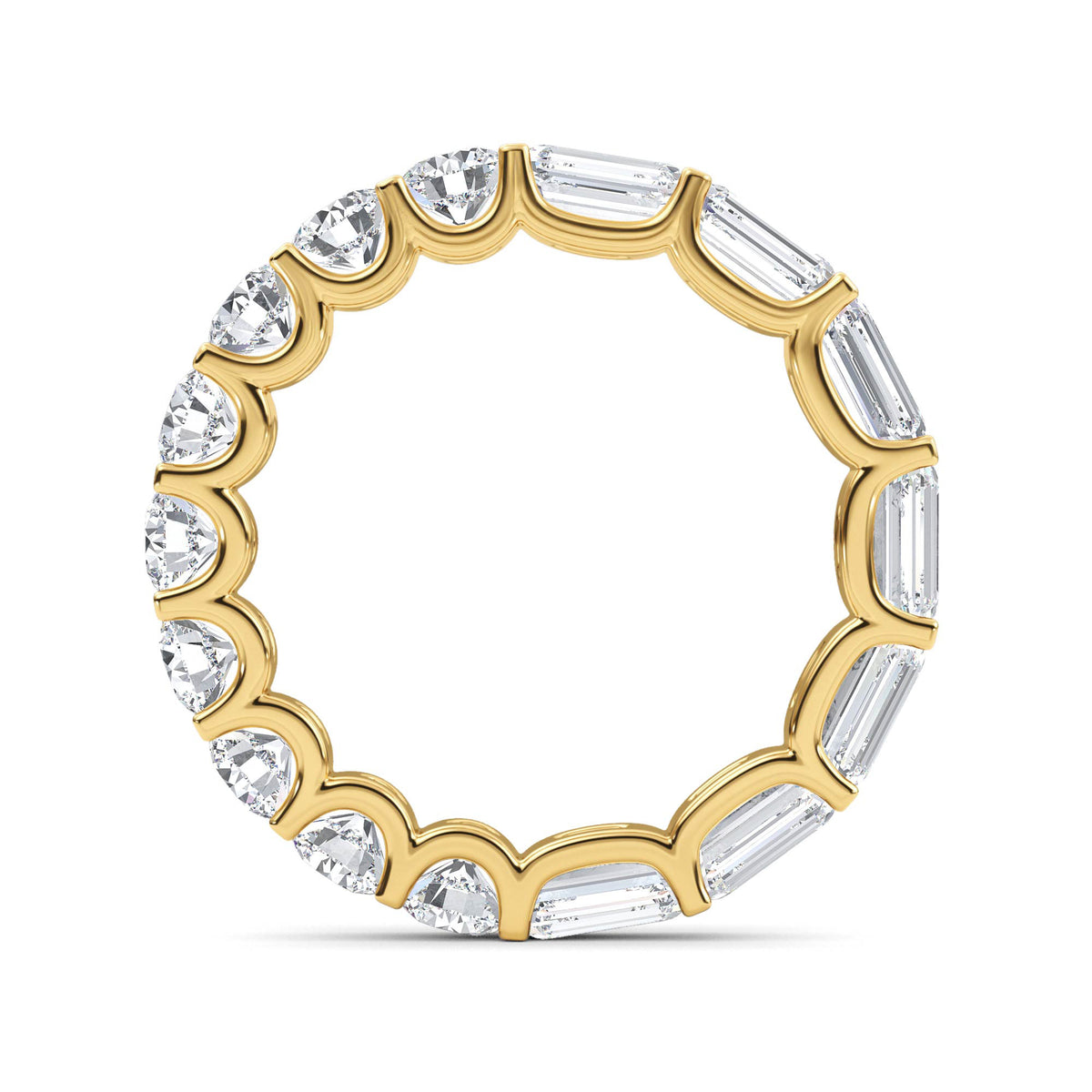 Lab Grown Diamond Wedding Rings 2.42 ctw R61035-3.63CTB
