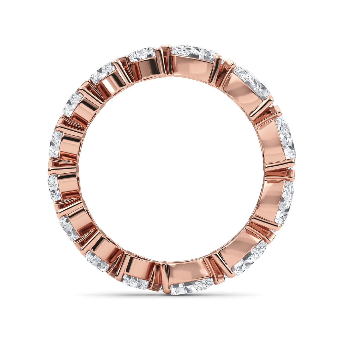 Lab Grown Diamond Wedding Rings 2.59 ctw R61036-2.50CTB