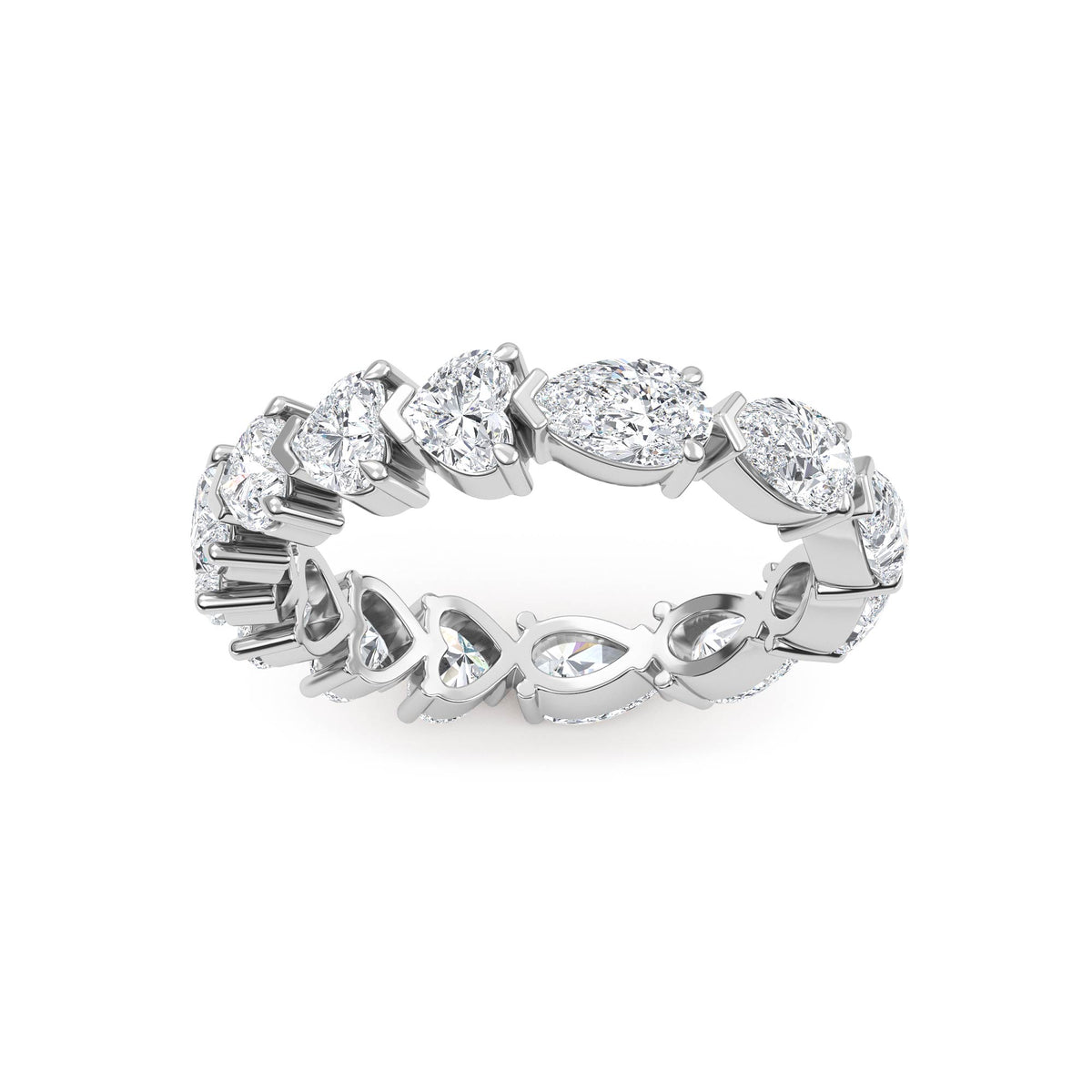Lab Grown Diamond Wedding Rings 2.59 ctw R61036-2.50CTB