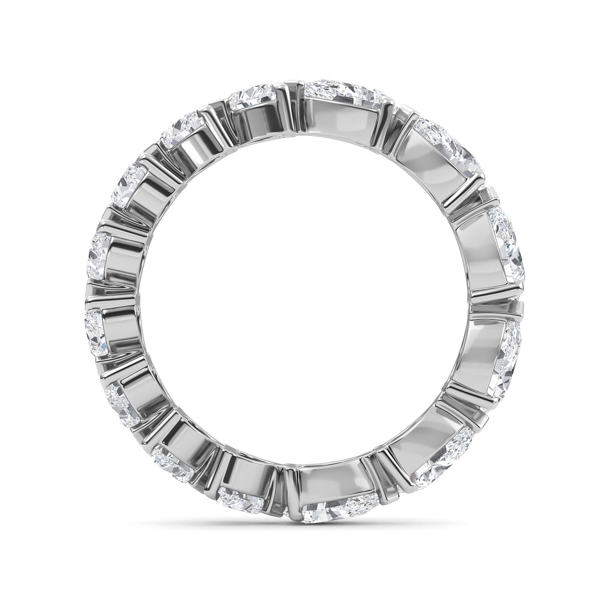 Lab Grown Diamond Wedding Rings 2.59 ctw R61036-2.50CTB