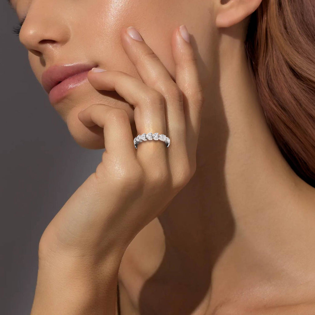 Lab Grown Diamond Wedding Rings 2.59 ctw R61036-2.50CTB