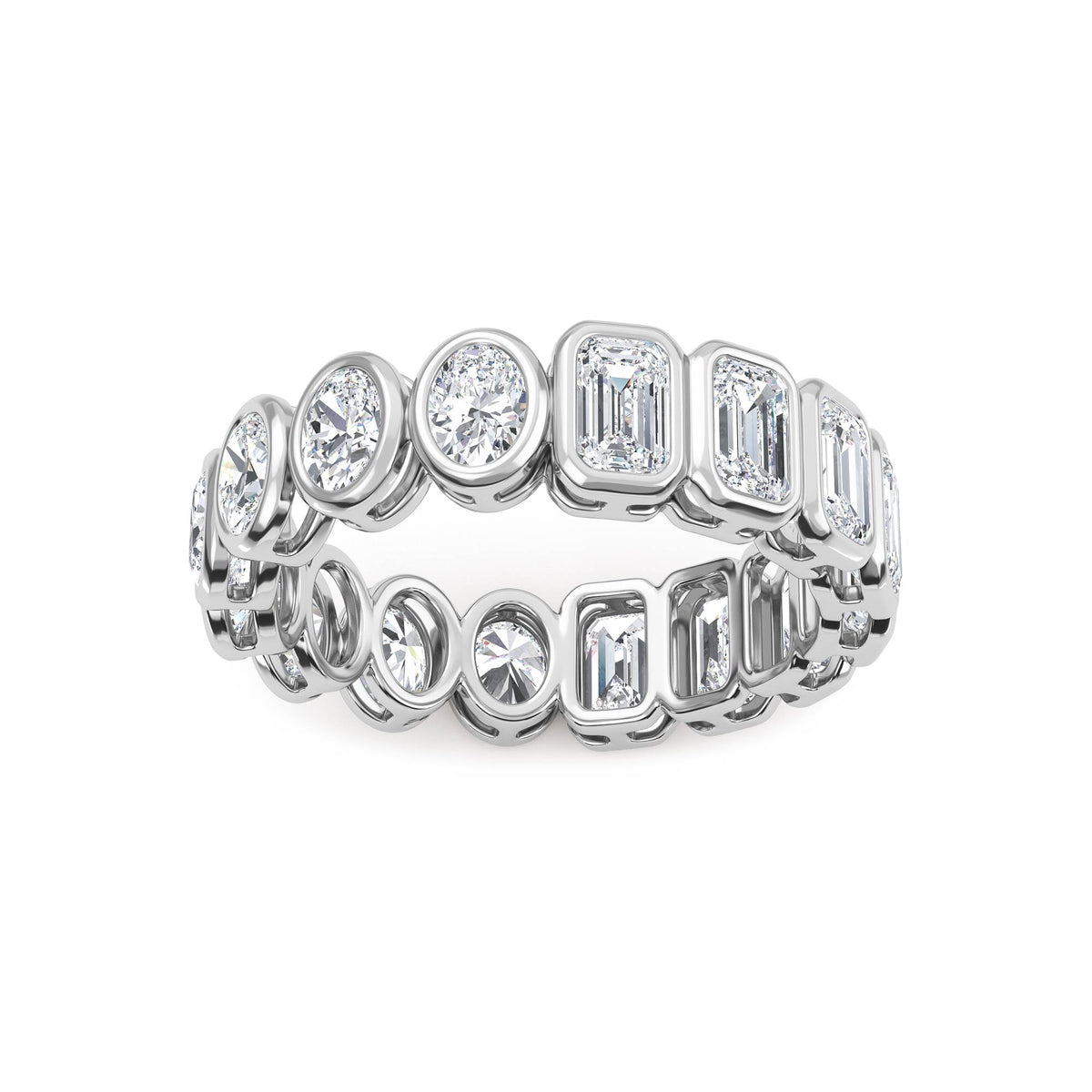 Lab Grown Diamond Wedding Rings 2.99 ctw R61038-2.88CTB