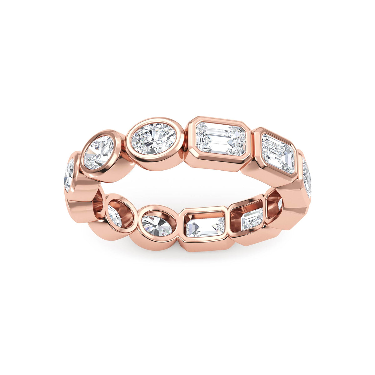 Lab Grown Diamond Wedding Rings 2.21 ctw R61039-2.15CTB