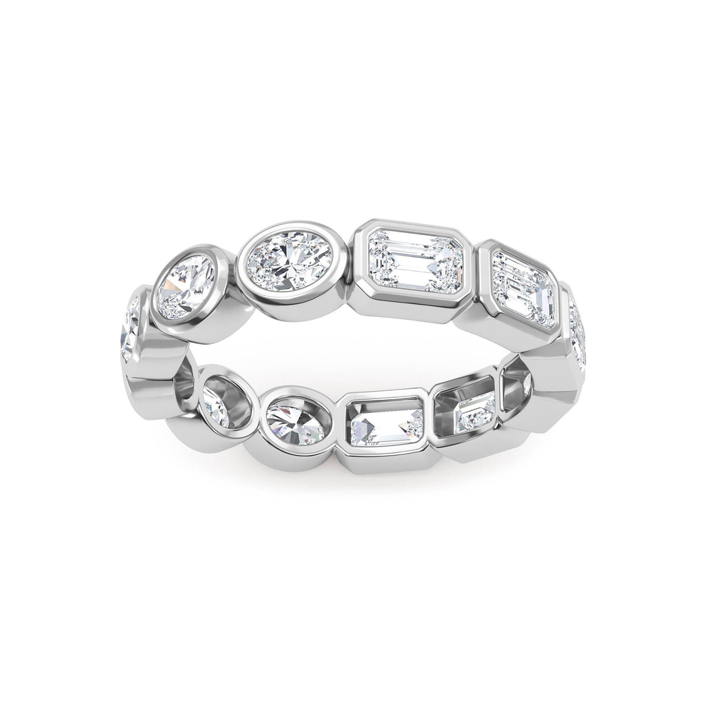 Lab Grown Diamond Wedding Rings 2.21 ctw R61039-2.15CTB