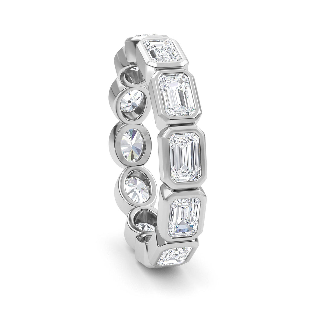 Lab Grown Diamond Wedding Rings 2.21 ctw R61039-2.15CTB