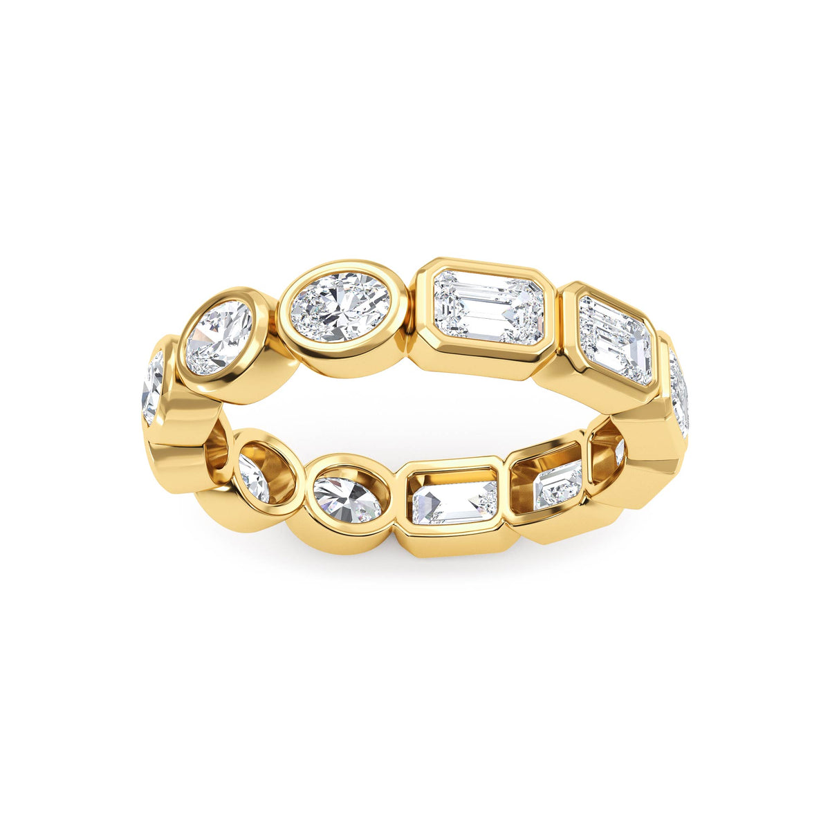 Lab Grown Diamond Wedding Rings 2.21 ctw R61039-2.15CTB