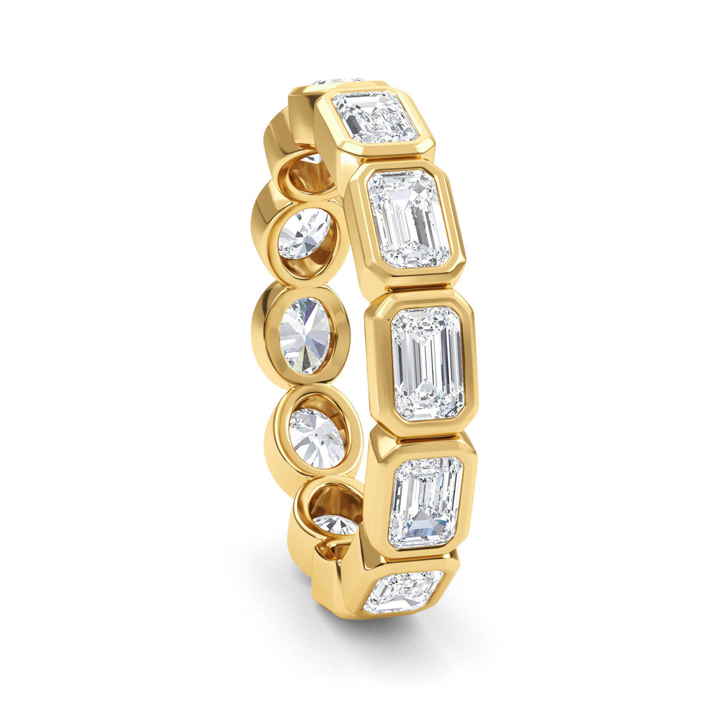 Lab Grown Diamond Wedding Rings 2.21 ctw R61039-2.15CTB
