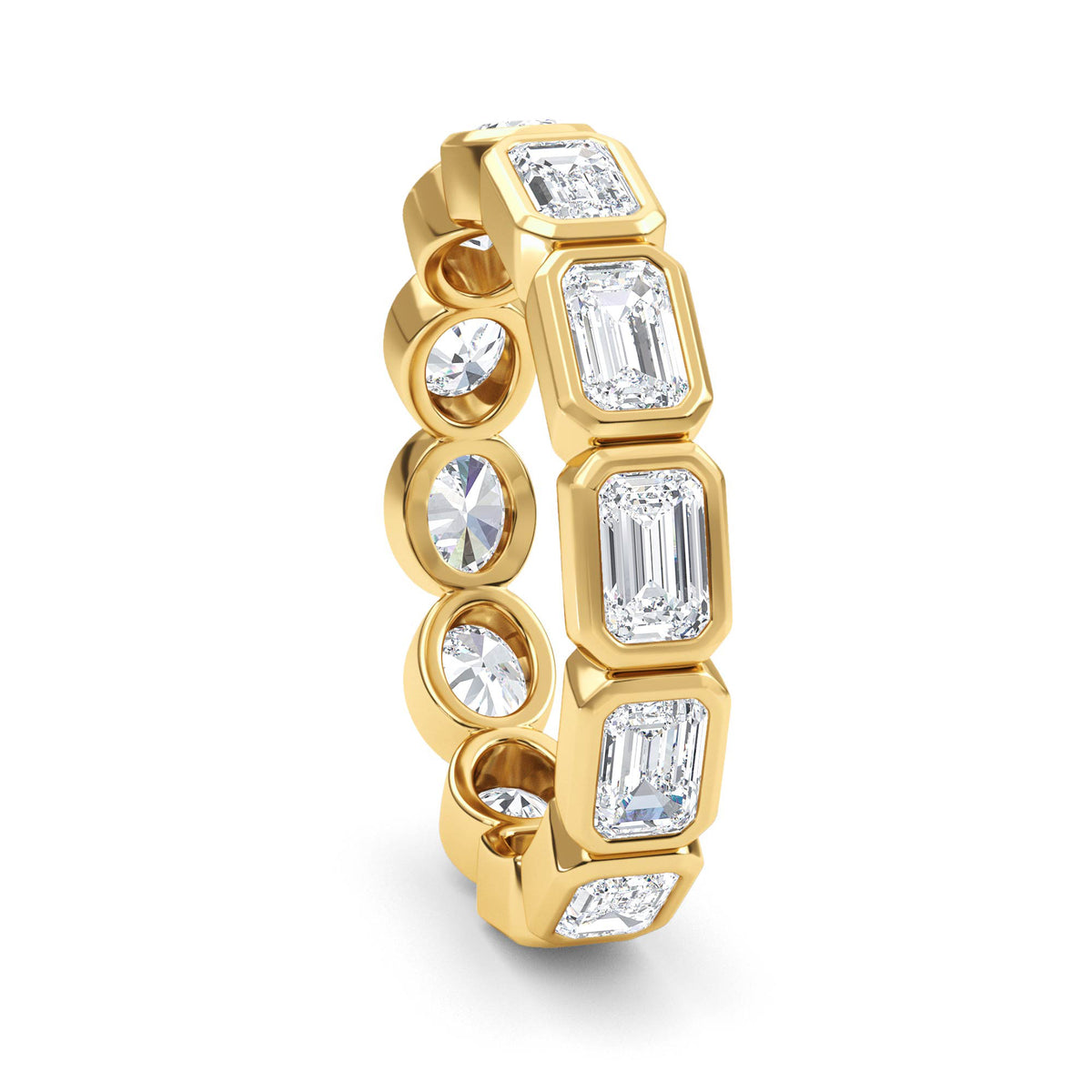 Lab Grown Diamond Wedding Rings 2.21 ctw R61039-2.15CTB