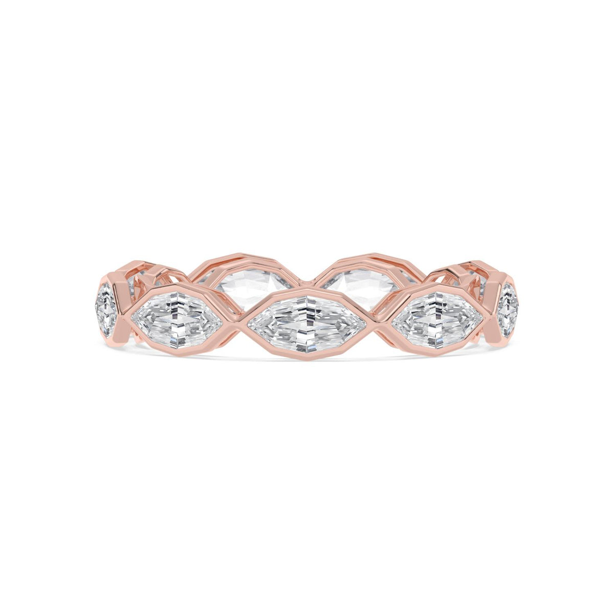 Lab Grown Diamond WEDDING RINGS 2.41 ctw R62523SMQ-0.25PT