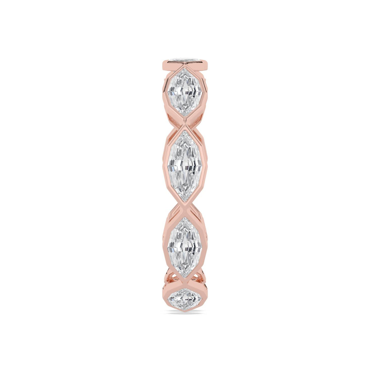 Lab Grown Diamond WEDDING RINGS 2.41 ctw R62523SMQ-0.25PT