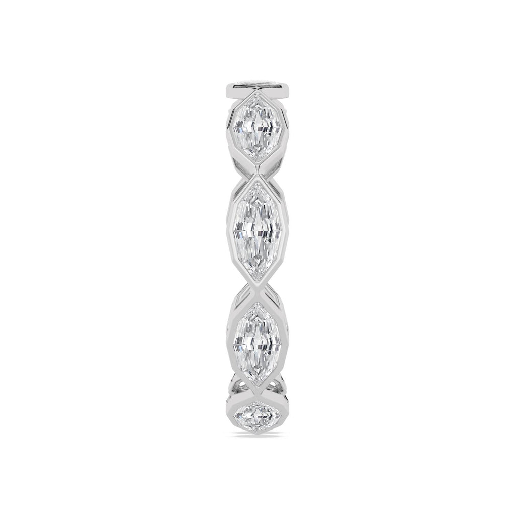 Lab Grown Diamond WEDDING RINGS 2.41 ctw R62523SMQ-0.25PT
