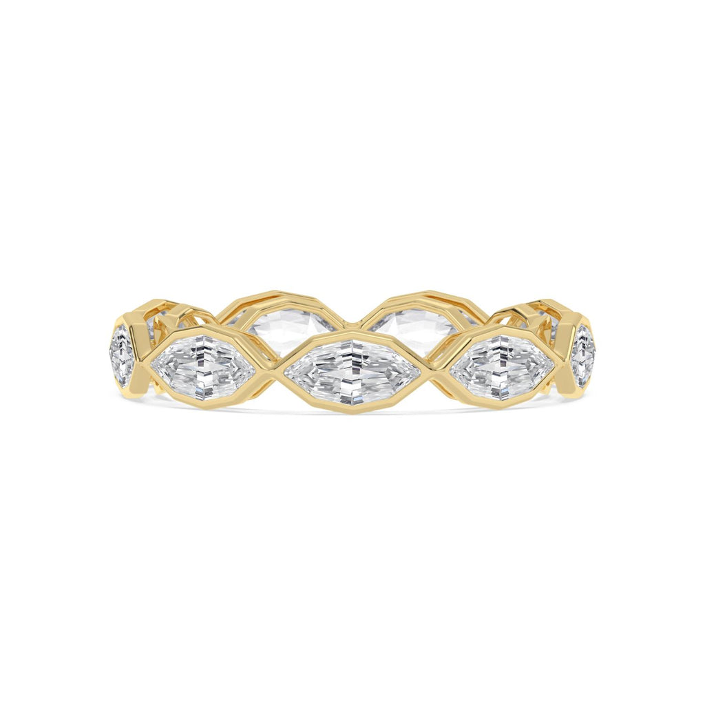 Lab Grown Diamond WEDDING RINGS 2.41 ctw R62523SMQ-0.25PT