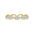 Lab Grown Diamond WEDDING RINGS 2.41 ctw R62523SMQ-0.25PT