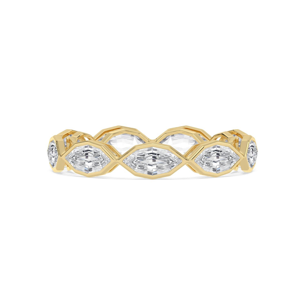 Lab Grown Diamond WEDDING RINGS 2.41 ctw R62523SMQ-0.25PT