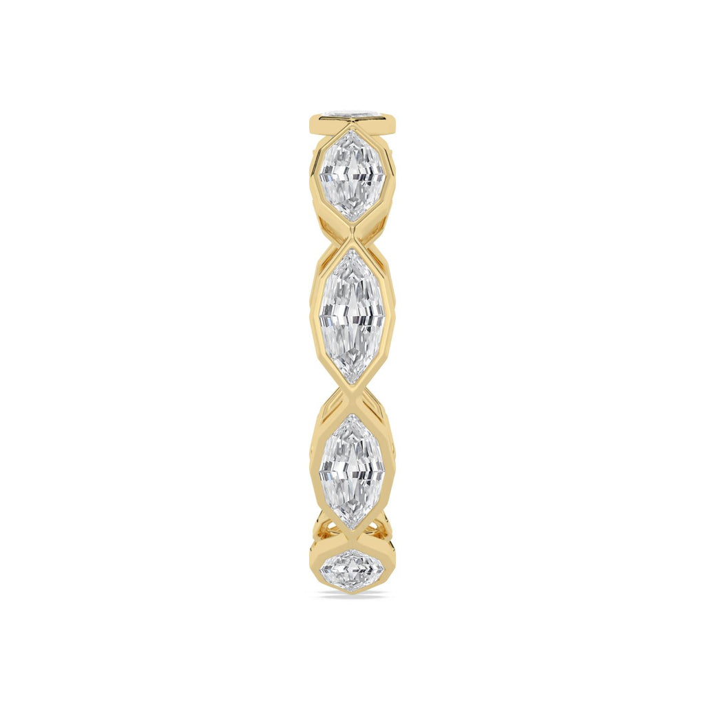 Lab Grown Diamond WEDDING RINGS 2.41 ctw R62523SMQ-0.25PT