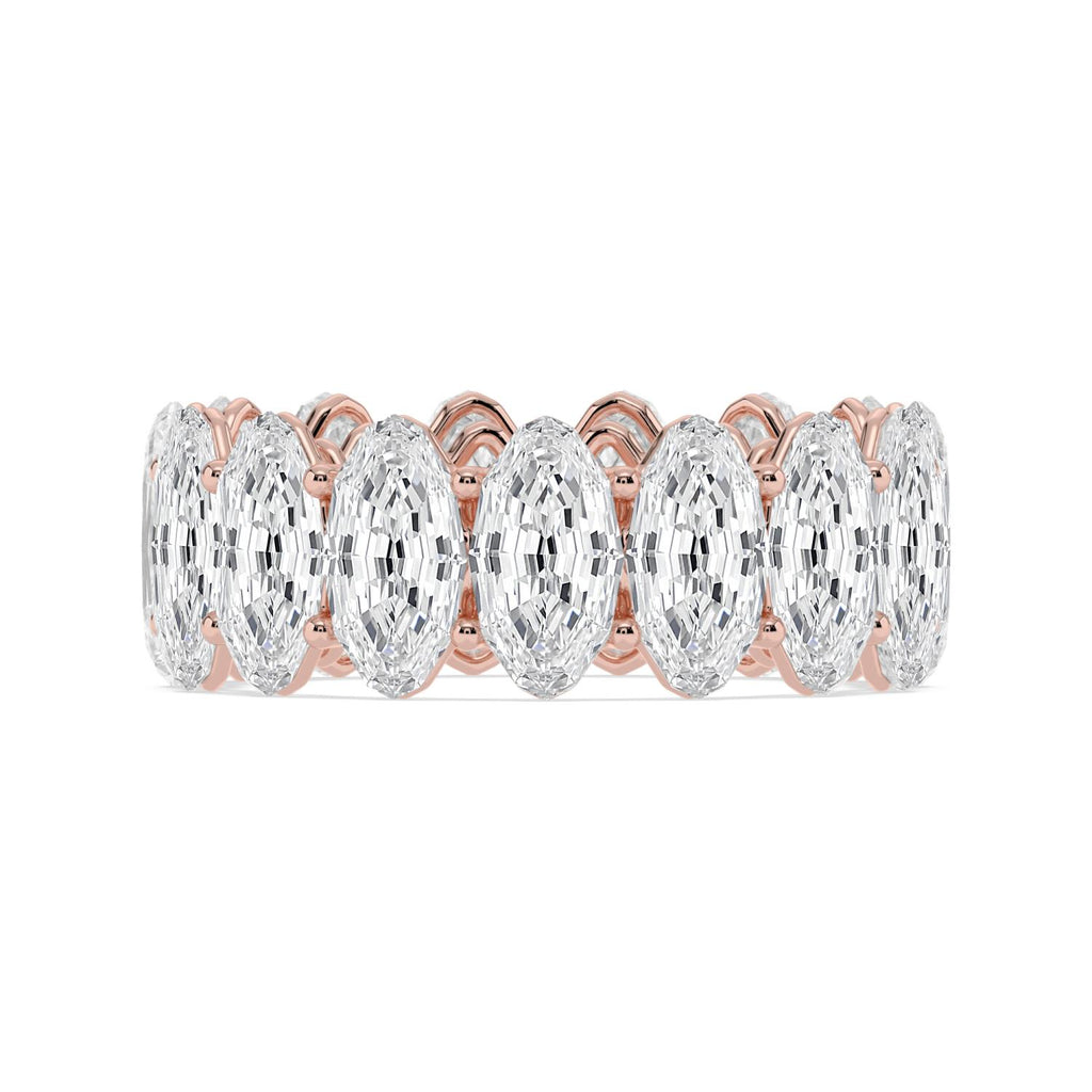 Lab Grown Diamond WEDDING RINGS 11.11 ctw R62535LSOV-0.70PT