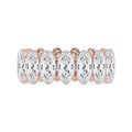 Lab Grown Diamond WEDDING RINGS 11.11 ctw R62535LSOV-0.70PT