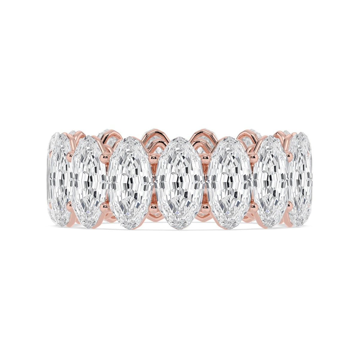 Lab Grown Diamond WEDDING RINGS 11.11 ctw R62535LSOV-0.70PT