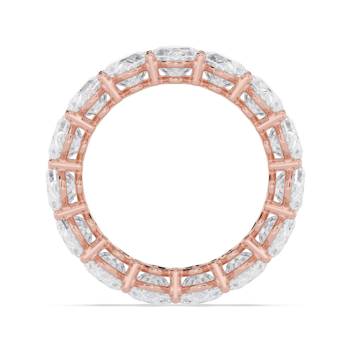 Lab Grown Diamond WEDDING RINGS 11.11 ctw R62535LSOV-0.70PT