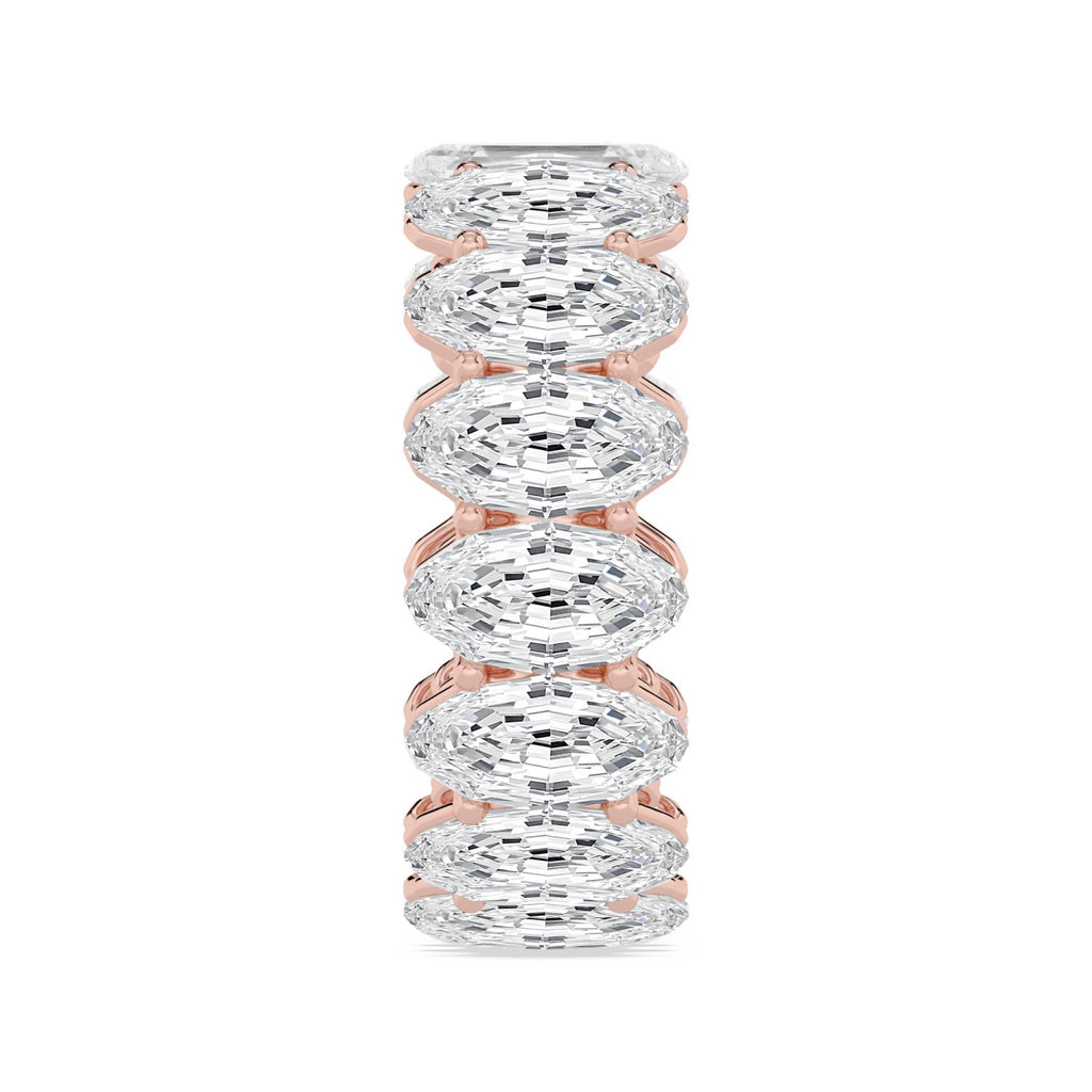Lab Grown Diamond WEDDING RINGS 11.11 ctw R62535LSOV-0.70PT