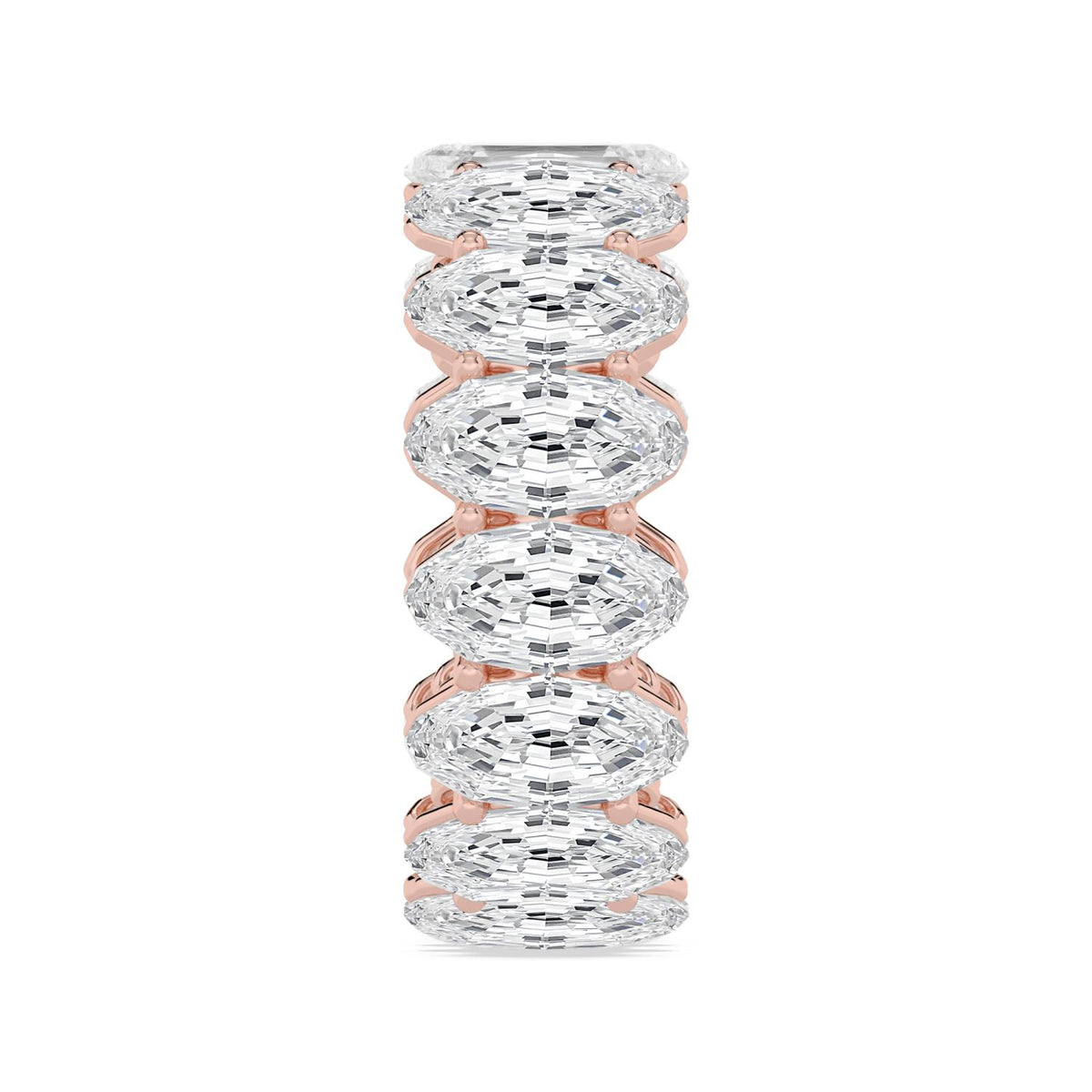 Lab Grown Diamond WEDDING RINGS 11.11 ctw R62535LSOV-0.70PT