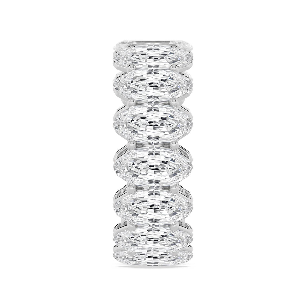 Lab Grown Diamond WEDDING RINGS 11.11 ctw R62535LSOV-0.70PT