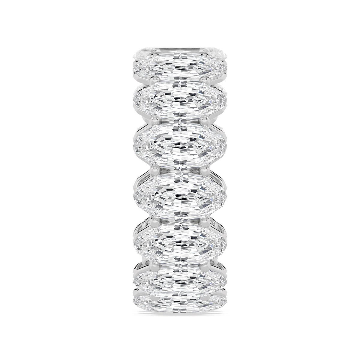 Lab Grown Diamond WEDDING RINGS 11.11 ctw R62535LSOV-0.70PT