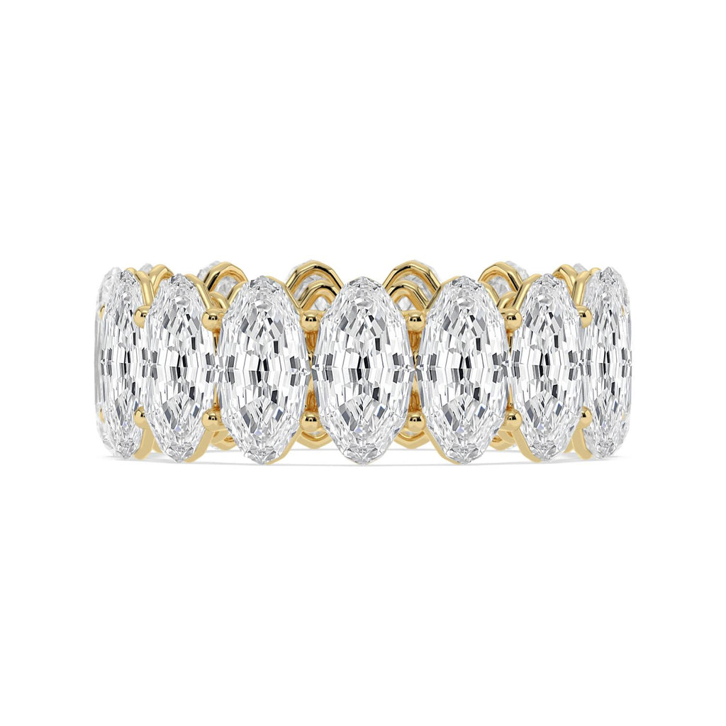Lab Grown Diamond WEDDING RINGS 11.11 ctw R62535LSOV-0.70PT