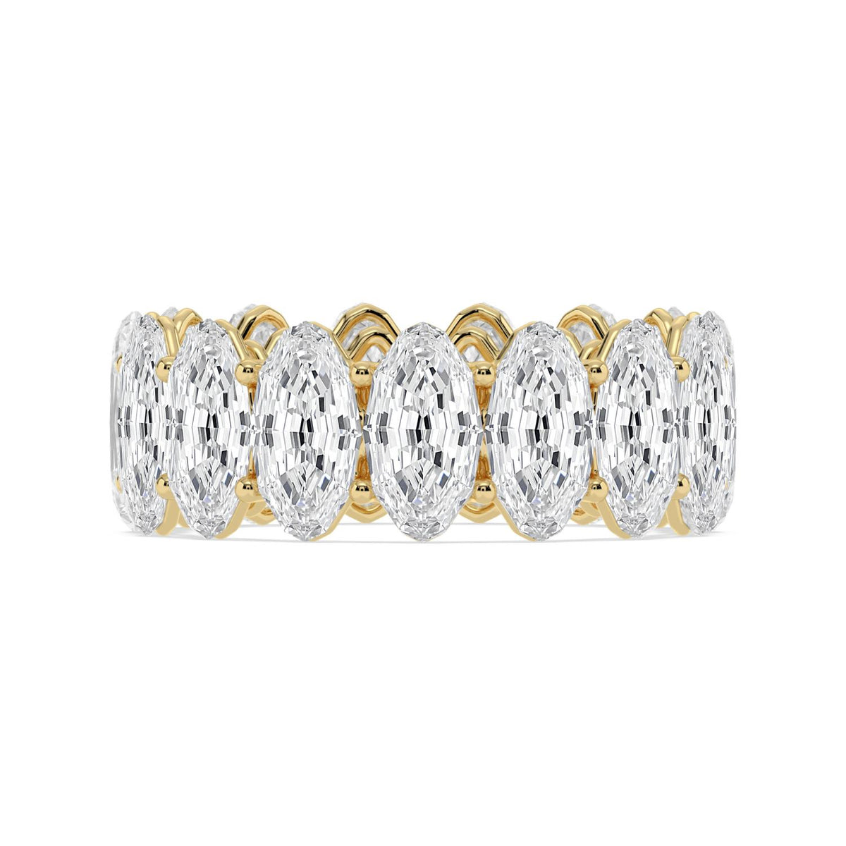 Lab Grown Diamond WEDDING RINGS 11.11 ctw R62535LSOV-0.70PT