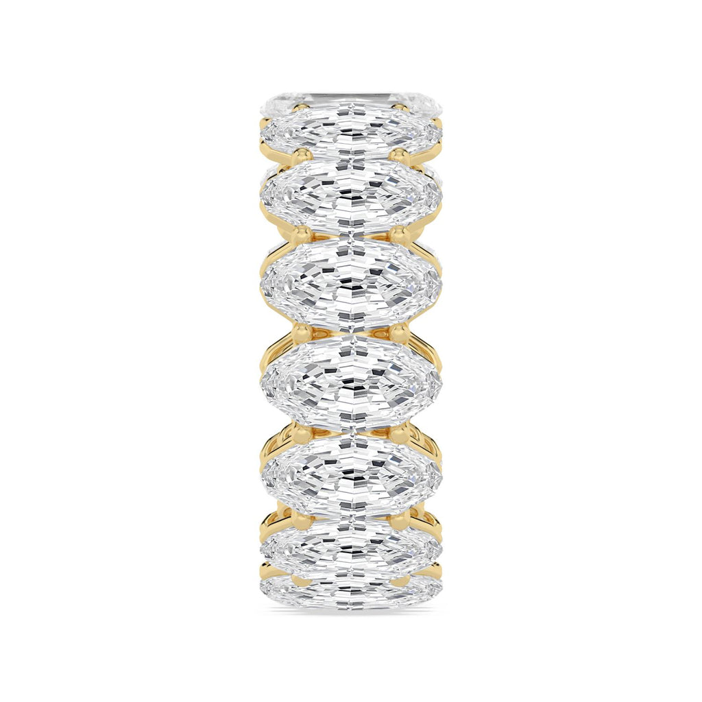 Lab Grown Diamond WEDDING RINGS 11.11 ctw R62535LSOV-0.70PT