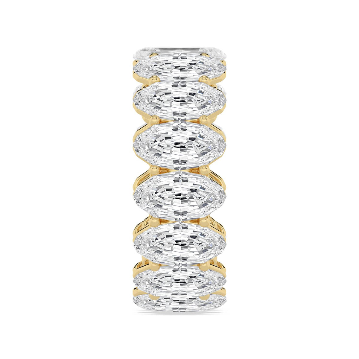 Lab Grown Diamond WEDDING RINGS 11.11 ctw R62535LSOV-0.70PT