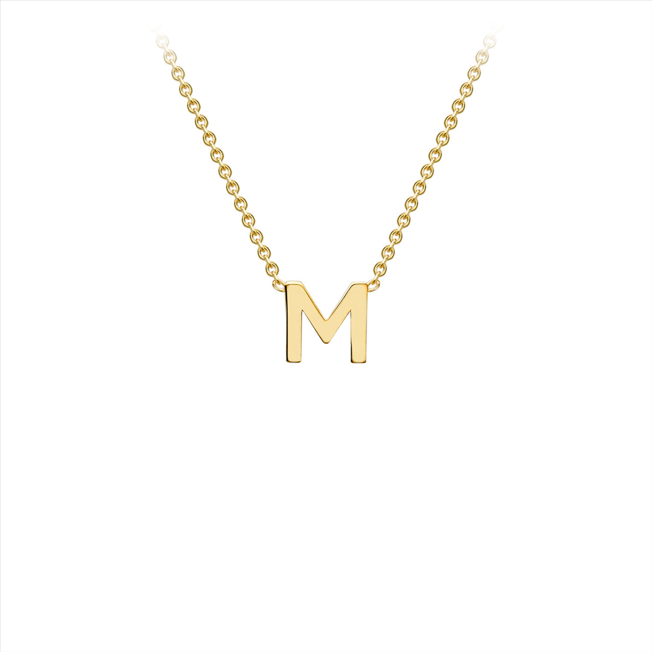 9 Carat Yellow Gold Initial 'M'