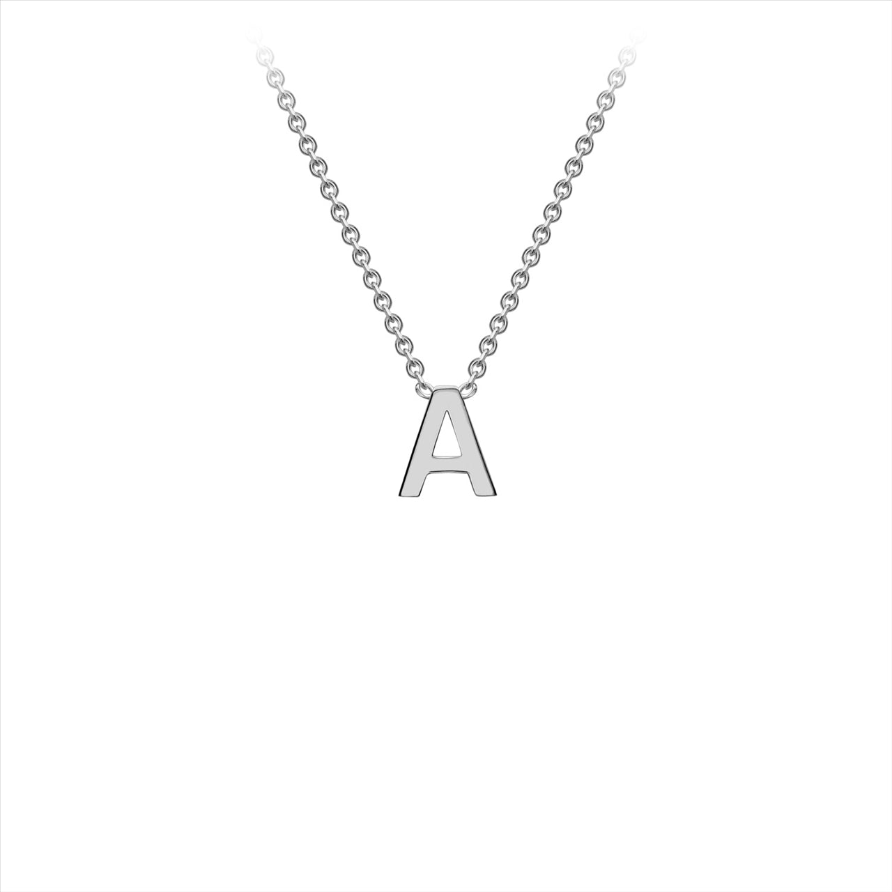 9 Carat White Gold Initial 'A'