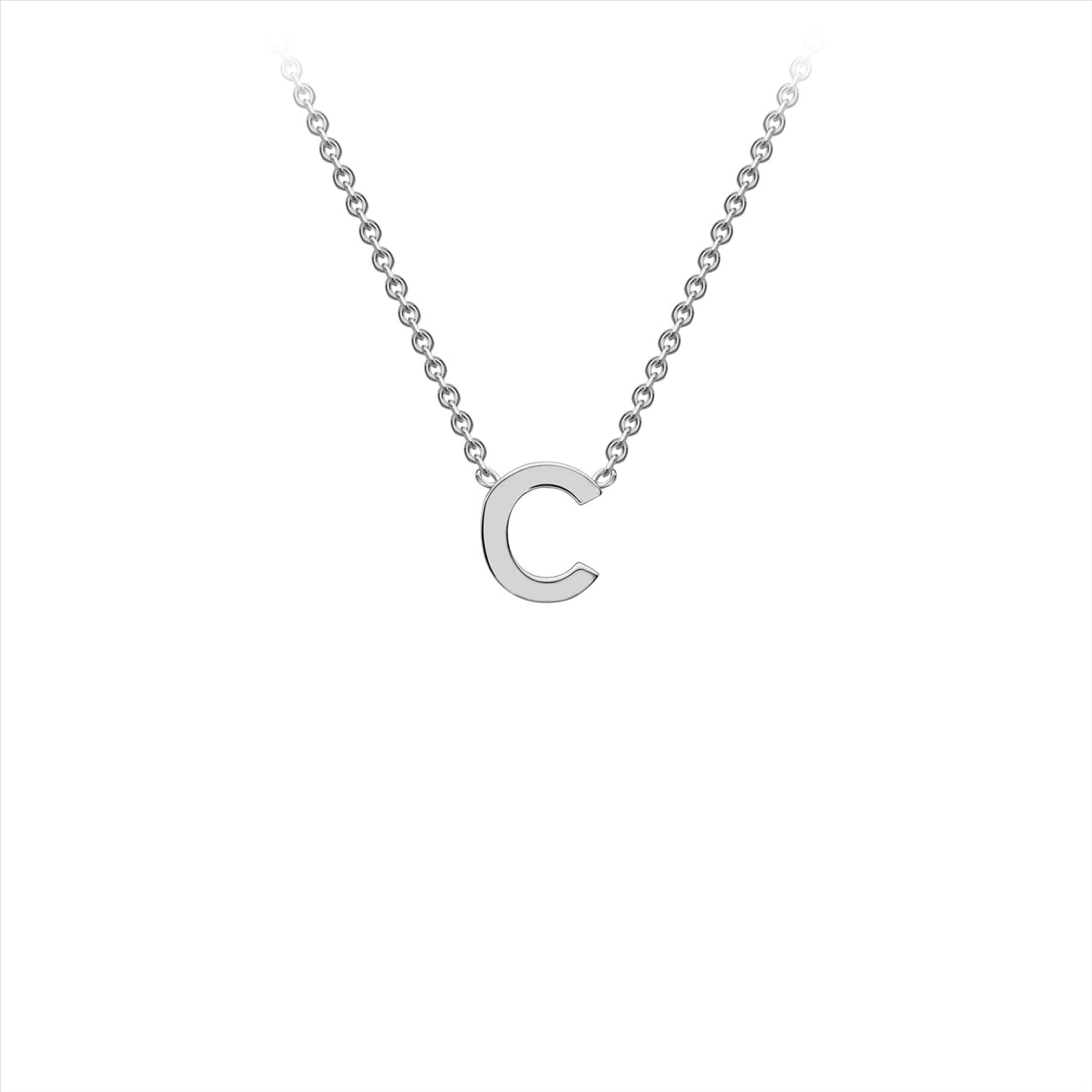 9 Carat White Gold Initial 'C'