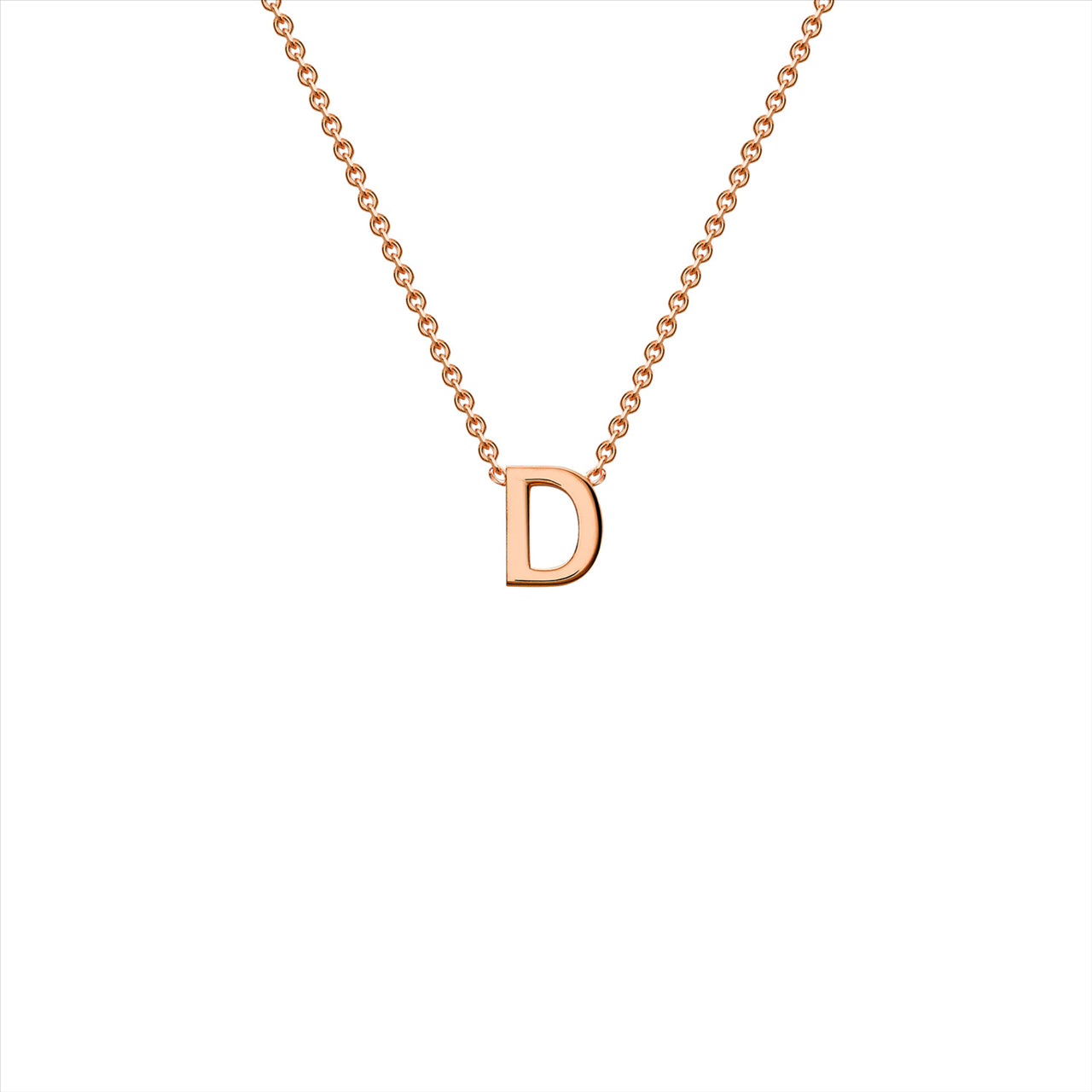 9 Carat White Gold Initial 'D'