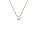 9 Carat White Gold Initial 'D'