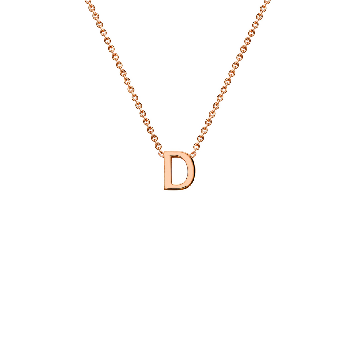 9 Carat White Gold Initial 'D'