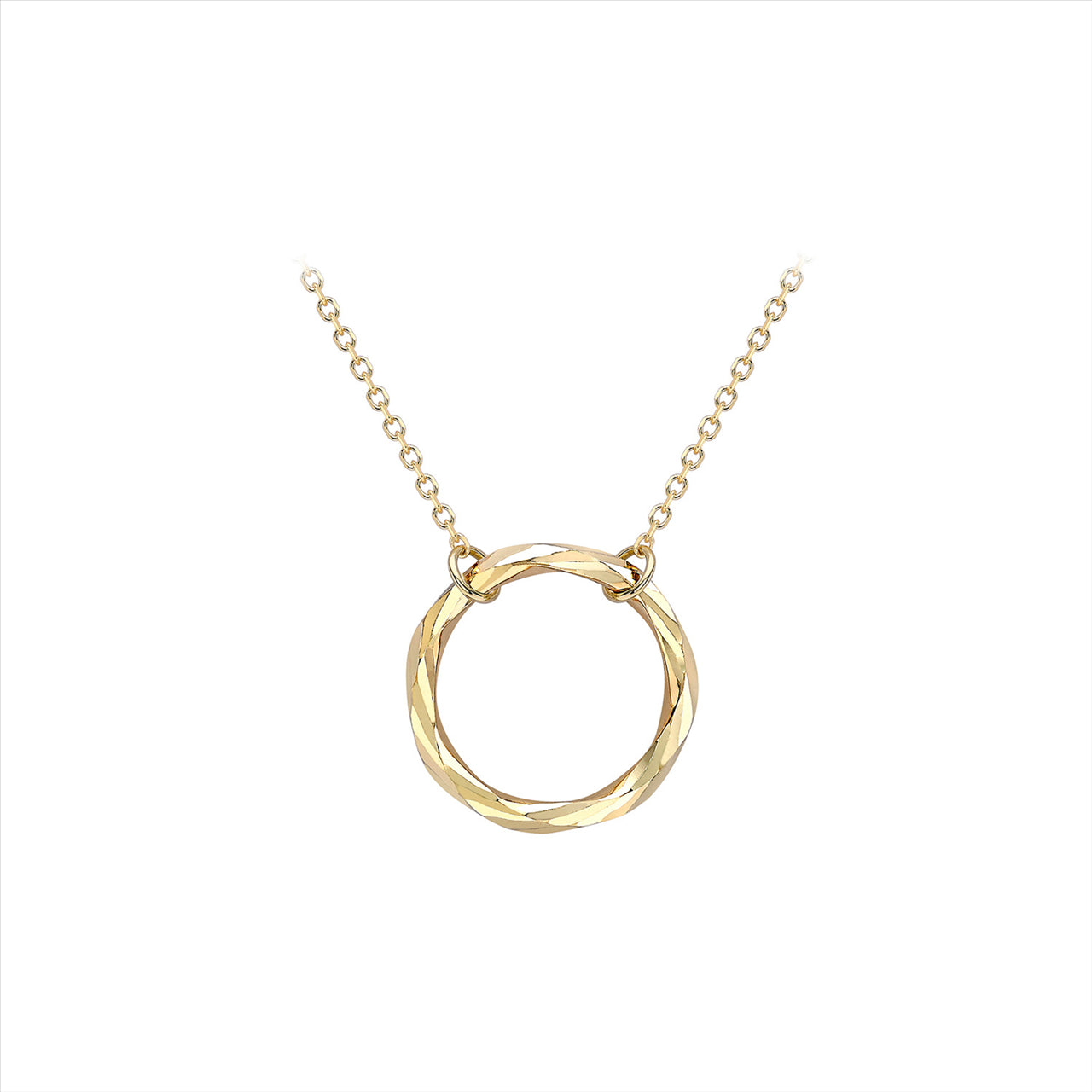Ring necklace 9k yellow gold