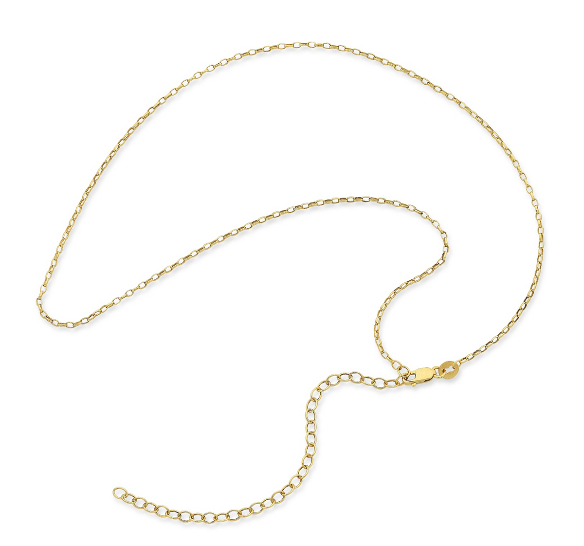 9Ct Yellow Gold Filled Fine Belcher Chain
