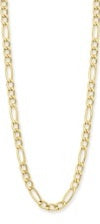 9Ct Yellow Gold Filled Figaro 3+1 Link Chain 50Cm