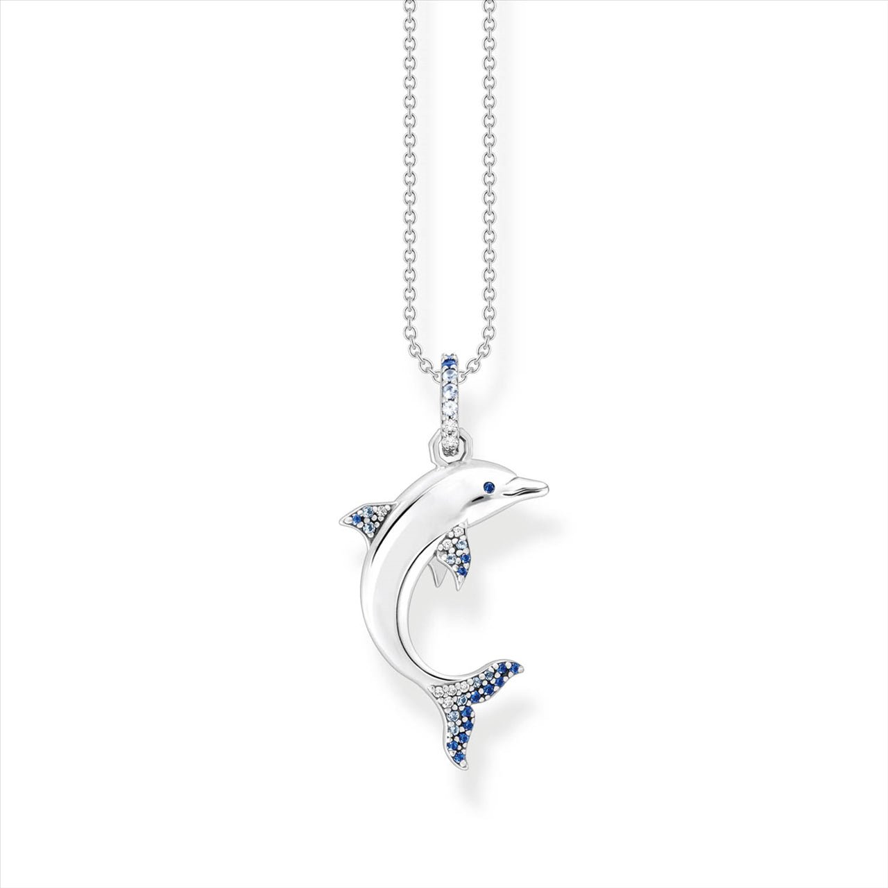 Thomas Sabo "Dolphin" Blue Stone Necklace