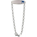 Sterling Silver Children's Baby Blue Bird Dreaming Bracelet