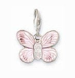 Thomas Sabo Charm Pendant Pink Butterfly
