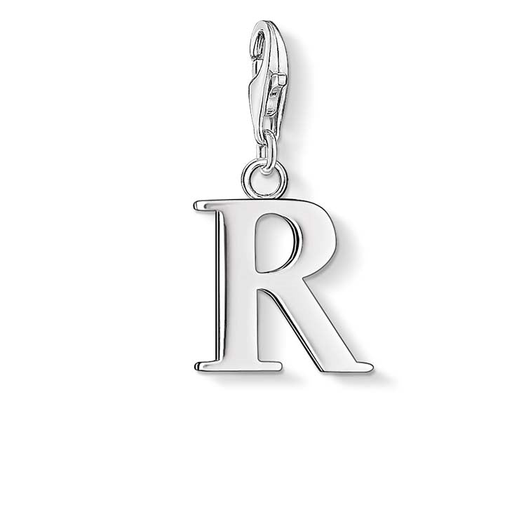 Thomas Sabo "R" Charm Sterling Silver