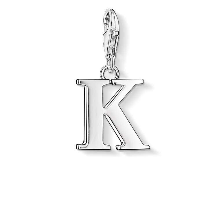 Thomas Sabo "K" Charm Sterling Silver